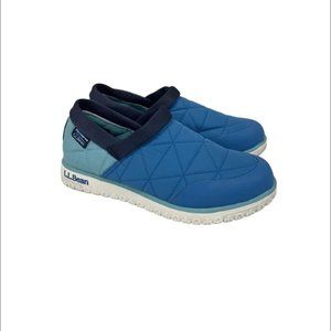 LL Bean Ultralight PrimaLoft Marine Sea Blue Slip On Shoes 510522 Womens 8 M